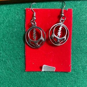 Silver Lightning Bolt Earrings